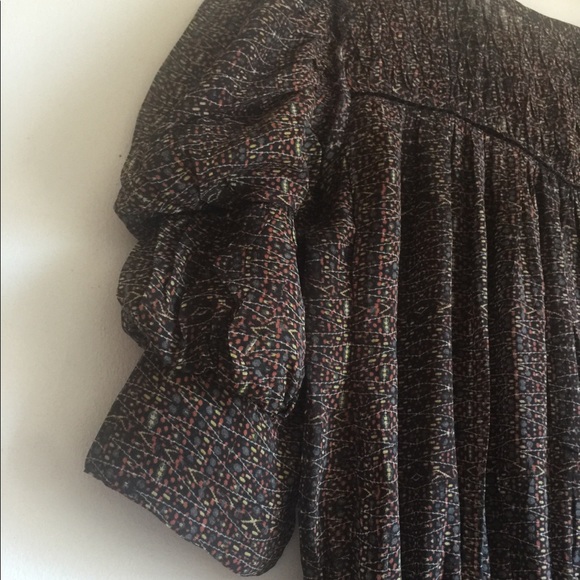 ISABEL MARANT Smocked Ruffled Silk Dress - Picture 8 of 16